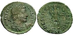 1 Follis /  AE3 羅馬帝國 青铜 瓦伦提尼安一世