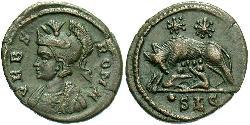 1 Follis /  AE3 羅馬帝國 青铜 君士坦丁大帝