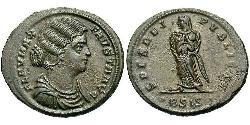 1 Follis /  AE3 羅馬帝國 青铜 Fausta (289-326)