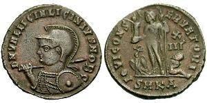 1 Follis /  AE3 羅馬帝國 青铜 Licinius II (315-326)