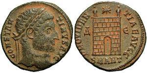 1 Follis /  AE3 羅馬帝國 青铜 君士坦丁大帝