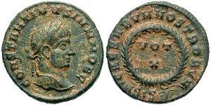 1 Follis /  AE3 羅馬帝國 青铜 君士坦提烏斯二世