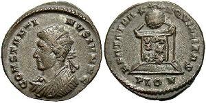 1 Follis /  AE3 羅馬帝國 青铜 君士坦提烏斯二世