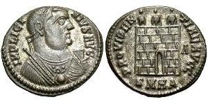 1 Follis /  AE3 羅馬帝國 青铜 Licinius I (265-324)