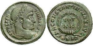 1 Follis /  AE3 羅馬帝國 青铜 君士坦丁大帝