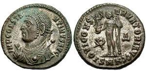 1 Follis /  AE3 羅馬帝國 青铜 君士坦丁大帝