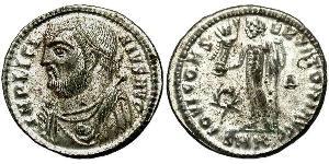 1 Follis /  AE3 羅馬帝國 青铜 Licinius I (265-324)