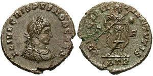 1 Follis /  AE3 羅馬帝國 青铜 Crispus (305 - 326)