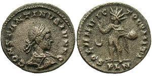 1 Follis /  AE3 羅馬帝國 青铜 君士坦提烏斯二世