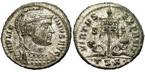 1 Follis /  AE3 羅馬帝國 青铜 Licinius I (265-324)