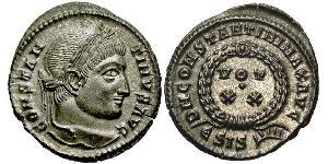 1 Follis /  AE3 羅馬帝國 青铜 君士坦丁大帝