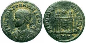 1 Follis /  AE3 羅馬帝國 青铜 君士坦提烏斯二世
