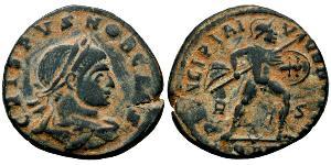 1 Follis /  AE3 羅馬帝國 青铜 Crispus (305 - 326)