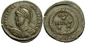 1 Follis /  AE3 羅馬帝國 青铜 尤利安