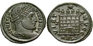 1 Follis /  AE3 羅馬帝國 青铜 君士坦丁大帝