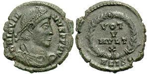 1 Follis /  AE3 羅馬帝國 青铜 约维安