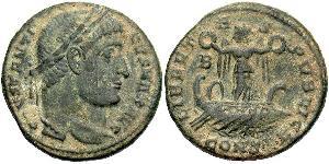 1 Follis /  AE3 羅馬帝國 青铜 君士坦丁大帝