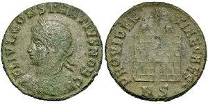 1 Follis /  AE3 羅馬帝國 青铜 君士坦提烏斯二世