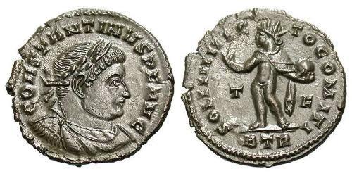1 Follis /  AE3 羅馬帝國 青铜 君士坦丁大帝