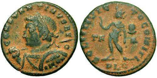 1 Follis /  AE3 羅馬帝國 青铜 君士坦丁大帝