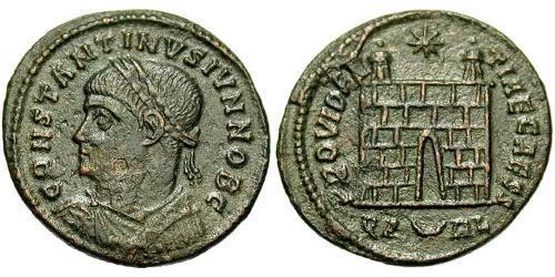 1 Follis /  AE3 羅馬帝國 青铜 君士坦提烏斯二世
