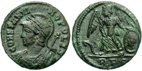 1 Follis /  AE3 羅馬帝國 青铜 君士坦丁大帝