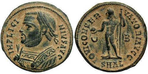 1 Follis /  AE3 羅馬帝國 青铜 Licinius I (265-324)