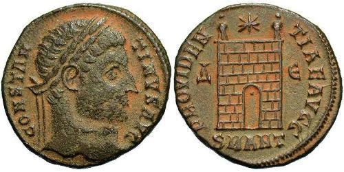 1 Follis /  AE3 羅馬帝國 青铜 君士坦丁大帝