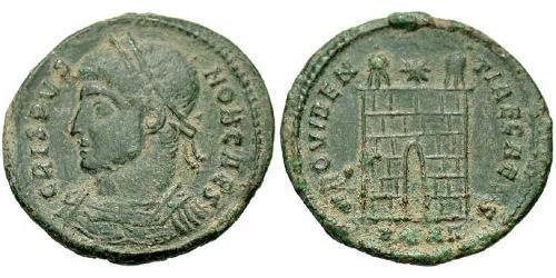 1 Follis /  AE3 羅馬帝國 青铜 Crispus (305 - 326)