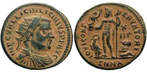 1 Follis /  AE3 羅馬帝國 青铜 Licinius I (265-324)