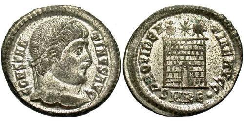 1 Follis /  AE3 羅馬帝國 青铜 君士坦丁大帝