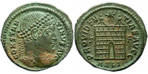 1 Follis /  AE3 羅馬帝國 青铜 君士坦丁大帝