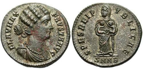 1 Follis /  AE3 羅馬帝國 青铜 Fausta (289-326)