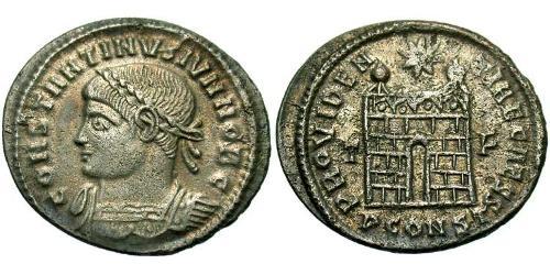 1 Follis /  AE3 羅馬帝國 青铜 君士坦提烏斯二世