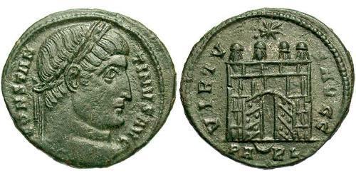 1 Follis /  AE3 羅馬帝國 青铜 君士坦丁大帝