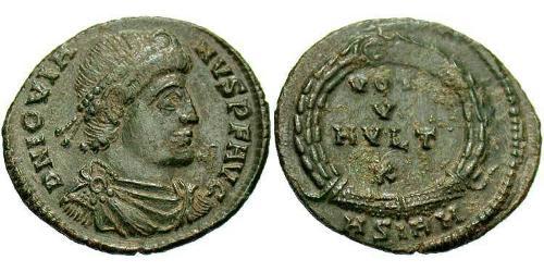 1 Follis /  AE3 羅馬帝國 青铜 约维安