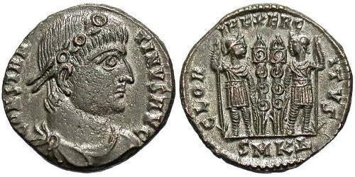 1 Follis /  AE3 羅馬帝國 青铜 君士坦丁大帝