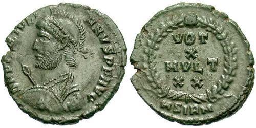 1 Follis /  AE3 羅馬帝國 青铜 尤利安