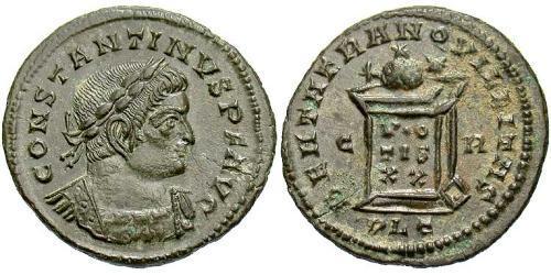 1 Follis /  AE3 羅馬帝國 青铜 君士坦丁大帝