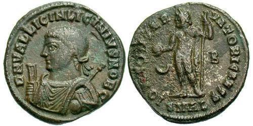 1 Follis /  AE3 羅馬帝國 青铜 Licinius II (315-326)
