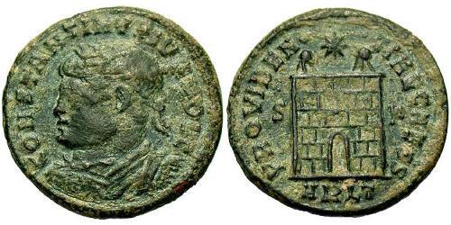 1 Follis /  AE3 羅馬帝國 青铜 君士坦提烏斯二世