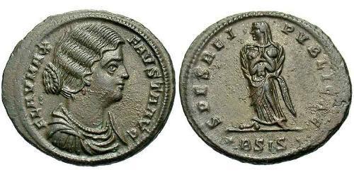 1 Follis /  AE3 羅馬帝國 青铜 Fausta (289-326)