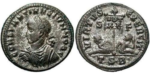 1 Follis /  AE3 羅馬帝國 青铜 君士坦提烏斯二世