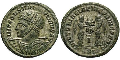 1 Follis /  AE3 羅馬帝國 青铜 君士坦丁大帝