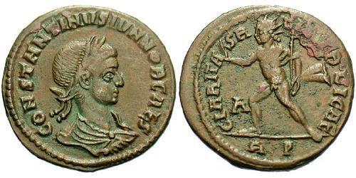 1 Follis /  AE3 羅馬帝國 青铜 君士坦提烏斯二世