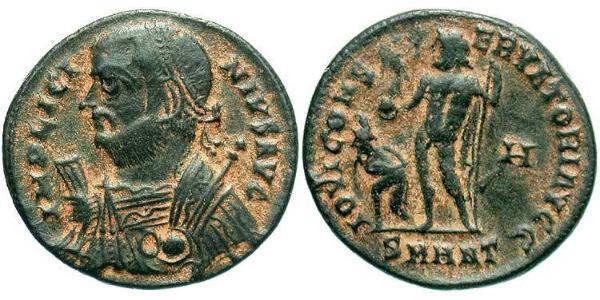 1 Follis /  AE3 羅馬帝國 青铜 Licinius I (265-324)