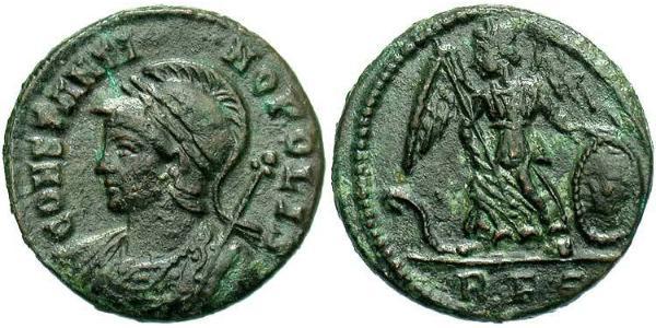 1 Follis /  AE3 羅馬帝國 青铜 君士坦丁大帝