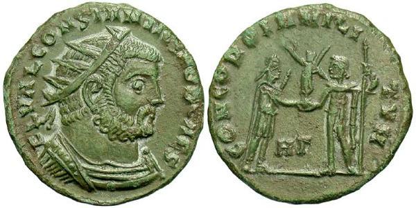 1 Follis /  AE3 羅馬帝國 青铜 君士坦丁大帝