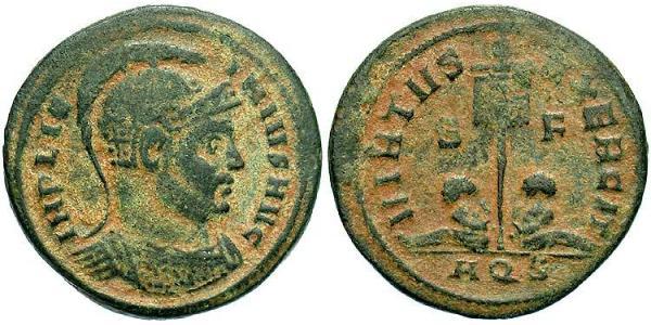 1 Follis /  AE3 羅馬帝國 青铜 Licinius I (265-324)
