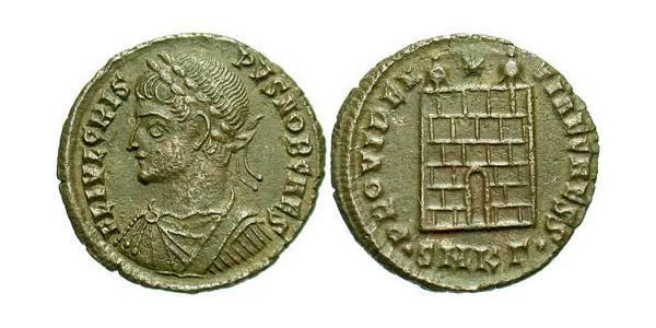1 Follis /  AE3 羅馬帝國 青铜 Crispus (305 - 326)